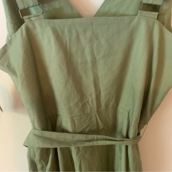 Time and Tru Button Front Belted Midi Dress - Picture 4 of 10